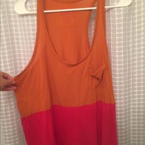 Decree Tops - Decree red and orange tank top Decree Tops - Decree red and orange tank top